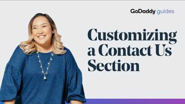 Video How to Customize Your GoDaddy Website Contact Us Section en français