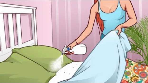 Video Donna spruzza alcol sul letto. Non poteva credere a ciò che vi aveva trovato di notte. en Español