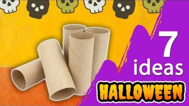 Видео 7 Manualidades de Halloween con rollos de papel muy fáciles на русском