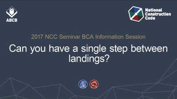 Video Can you have a single step between landings? en français
