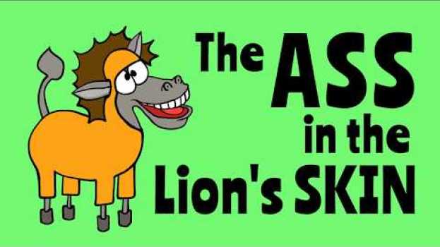 Video Aesop's Fables for Children - The Ass in the Lion's Skin Moral Story for Kids na Polish