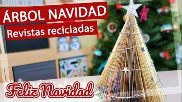 Video 🎄 Cómo hacer un árbol de Navidad reciclando una revista en Español