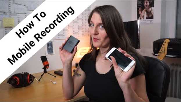 Video How to: Mobile Recording / Record Guitar & Vocals with Garageband on your iPhone with UGM192 em Portuguese