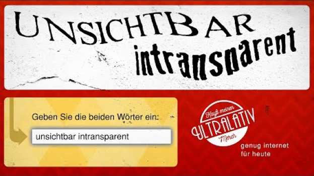 Video Die neuen CAPTCHAs sind unsichtbar, aber intransparent in English