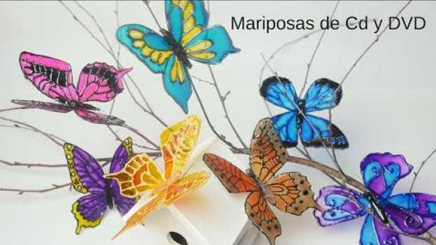 Video 🦋Como Hacer Mariposas con Cd´s y DVD´s / Muy Fácil y divertido em Portuguese