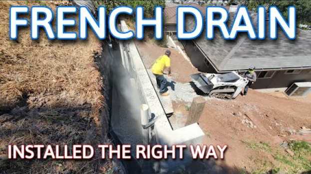 Video How To Install French Drain For Concrete Retaining Wall 2021 em Portuguese