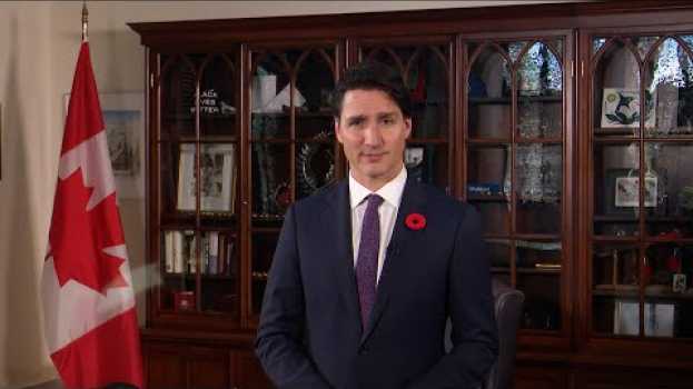 Video Message du premier ministre Trudeau à l’occasion du jour du Souvenir en français