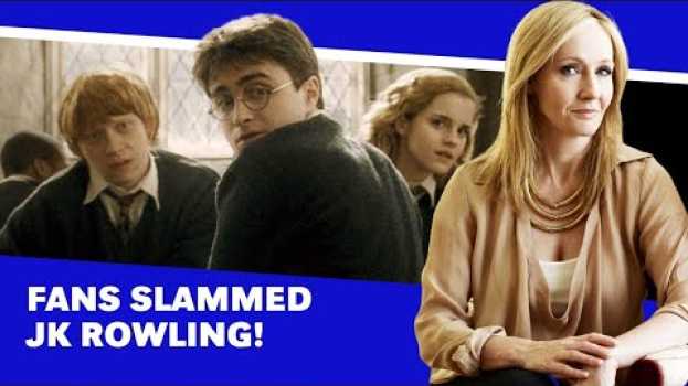Video JK Rowling Is Never Coming Back to Harry Potter After This en français