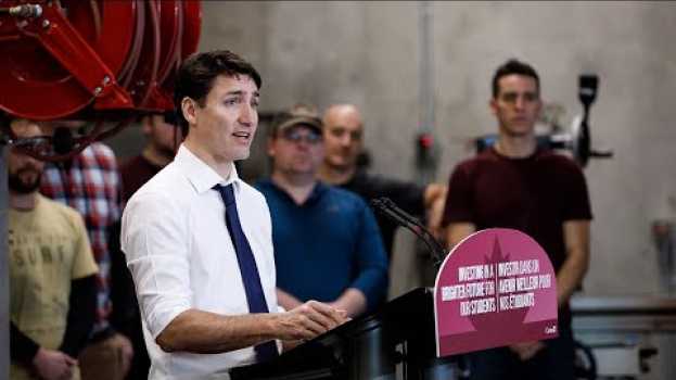 Video Le premier ministre Trudeau prononce une allocution à la Thompson Rivers University na Polish
