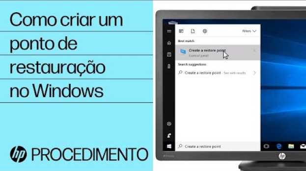 Video Como criar um ponto de restauração no Windows | HP Support in English
