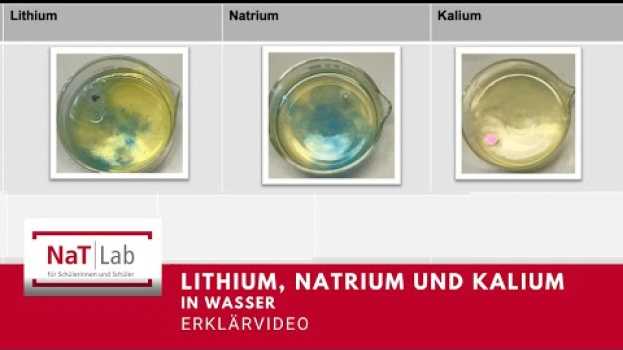 Видео Lithium, Natrium und Kalium in Wasser - Erklärung на русском