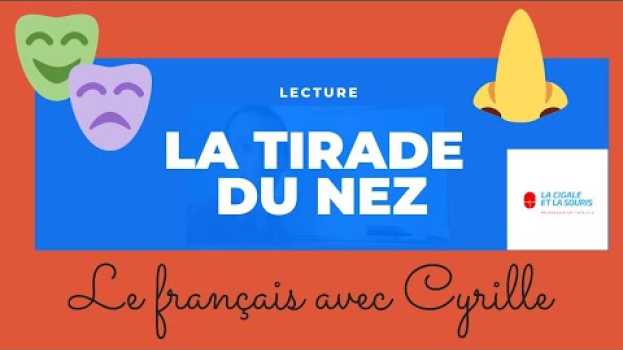 Video 👃LECTURE #1 : LA TIRADE DU NEZ | CYRANO DE BERGERAC | EDMOND ROSTAND | ACTE I SCÈNE 4 en français
