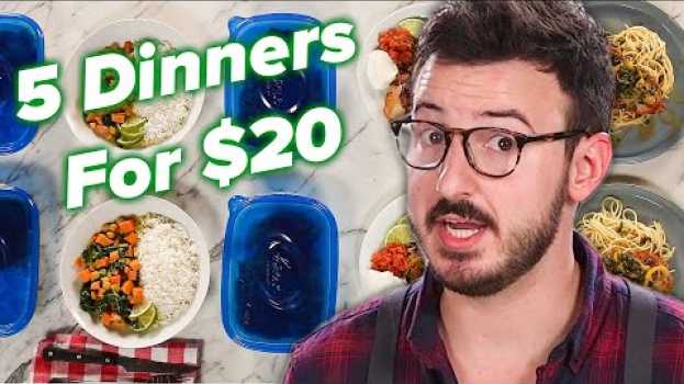 Video I Tried To Make 5 Dinners For 2 For Only $20 • Tasty em Portuguese