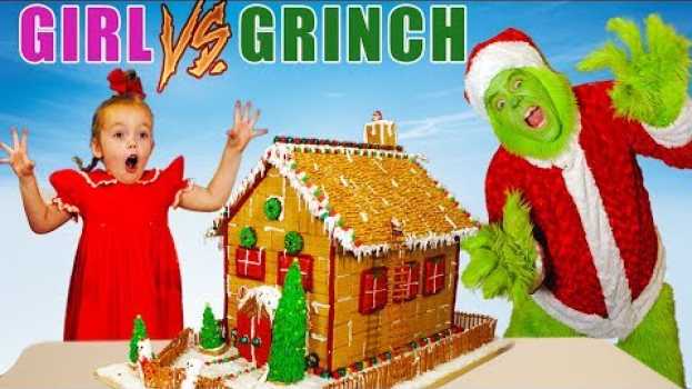 Video Girl vs Grinch! Will She Save Christmas? Kids Fun TV na Polish