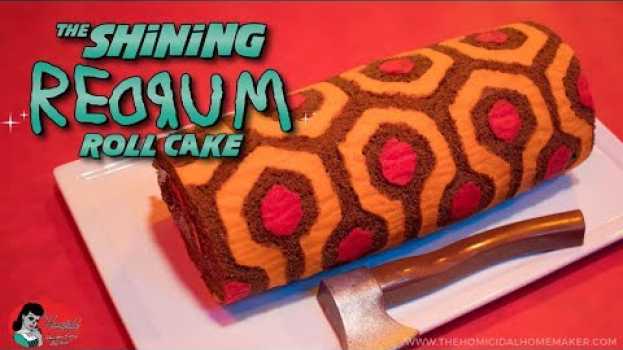 Video Let's Bake a Horror Cake: The Shining-inspired REDRUM Patterned Roll Cake em Portuguese
