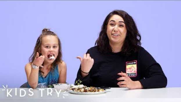 Video Kids Try Their Nanny's Favorite Childhood Food | Kids Try | HiHo Kids in English
