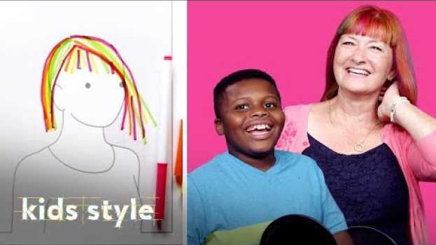 Видео Kids Give Their Teachers Wild Hair Makeovers! | Kids Style | HiHo Kids на русском