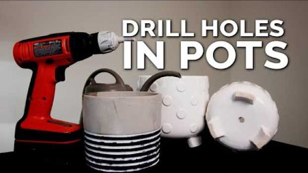 Video Drill Drainage Holes in Pots WITHOUT Breaking Them! (Foolproof Method) na Polish