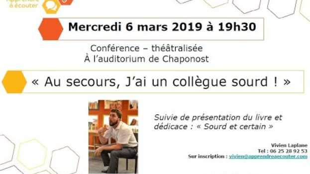 Video «Au secours, j'ai un collègue sourd» à Chaponost en français