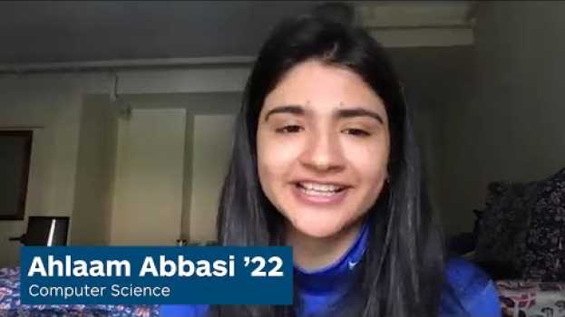 Video Ahlaam Abbasi ’22 on Remote Learning: Everyone is in This Together in Deutsch
