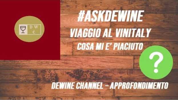 Video #ASKDEWINE - VIAGGIO AL VINITALY - Prima parte em Portuguese