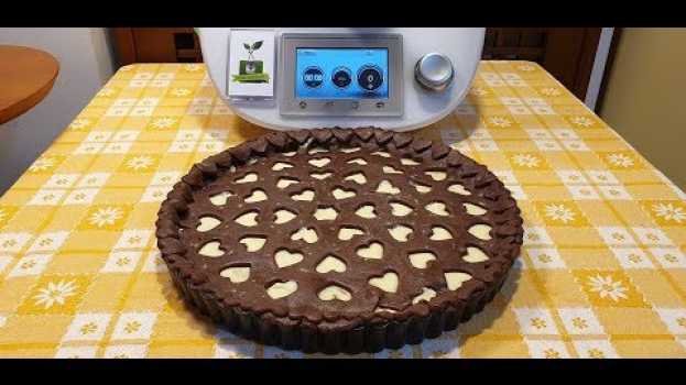 Видео Crostata al cacao con crema di cioccolato bianco per bimby TM6 TM5 TM31 на русском