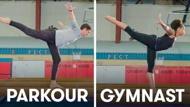 Video Parkour Experts Try to Keep Up With Gymnasts | SELF in Deutsch