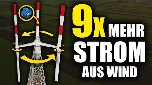 Video Neues Super-Windrad aus Niedersachsen in Betrieb! Vertikale Achse! in Deutsch