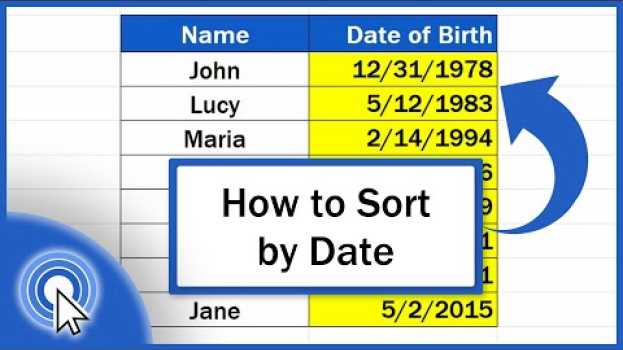 Video How to Sort by Date in Excel (in a Quick and Convenient Way) in Deutsch