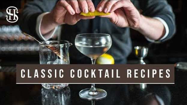 Video Classic Cocktails For New Year's Eve | Martini, Rob Roy, Highball | NYE Cocktail Recipes en Español