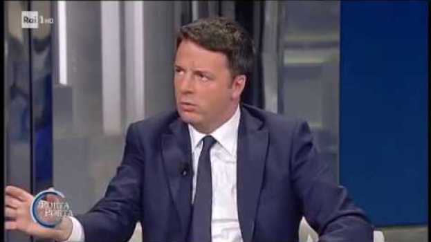 Video Matteo Renzi a Porta a Porta: l'Italia ce la può fare se smette di piangersi addosso en Español