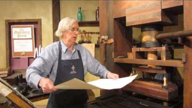 Video How a Gutenberg printing press works su italiano