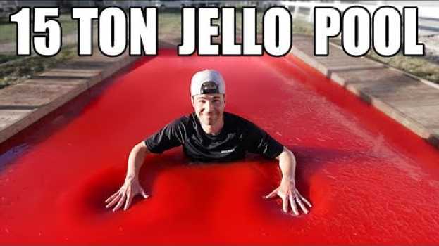 Видео World's Largest Jello Pool- Can you swim in Jello? на русском