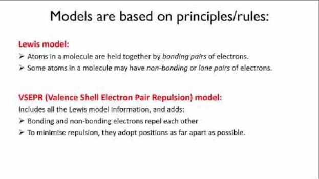 Video Models are based on principles | Intermolecular forces | meriSTEM su italiano
