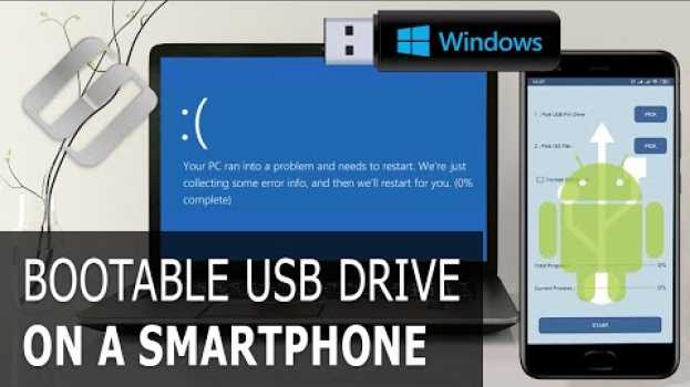 Video How to Create a Bootable USB Drive for Windows on an Android Smartphone??️?️ in Deutsch