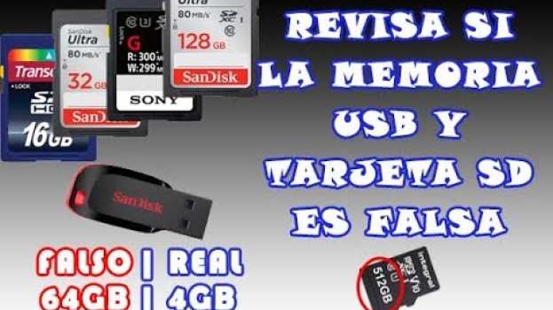 Video verificar si tu tarjeta SD y memorias flash usb tiene el espacio real o falso en français