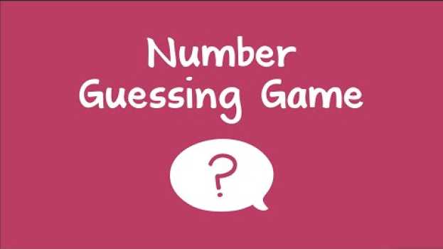 Video Number Guessing Game in English