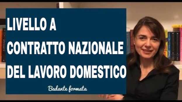 Video CONTRATTO NAZIONALE COLLETTIVO DEL LAVORO DOMESTICO LIVELLO A su italiano