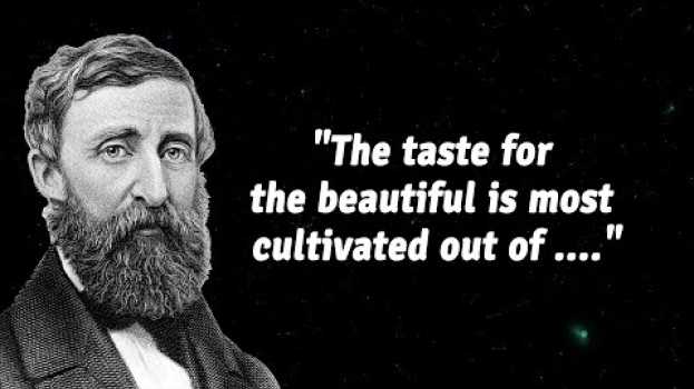 Видео 50 Amazing Henry David Thoreau Quotes That Serve as Life Lessons на русском