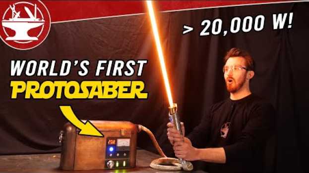 Video World's First Protosaber! (REAL BURNING LIGHTSABER) su italiano