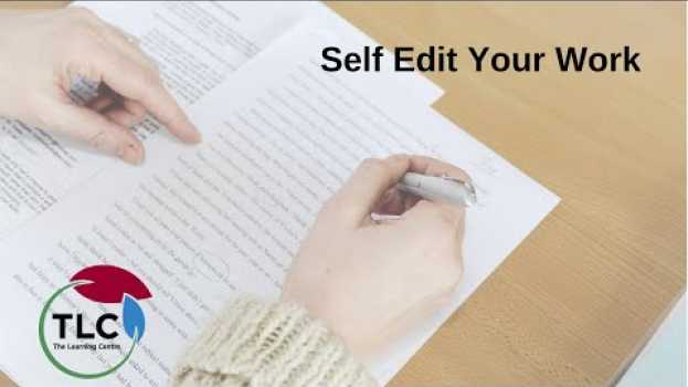 Video Self-Edit your Work in English