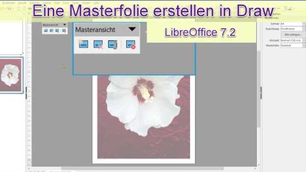 Video Eine Masterfolie erstellen in Draw - LibreOffice 7.2 (German/Deutsch) em Portuguese