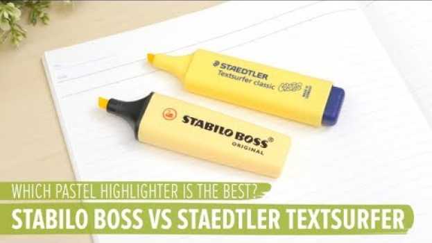 Video Which Pastel Highlighter is the Best? Stabilo Boss vs Staedtler Textsurfer in Deutsch