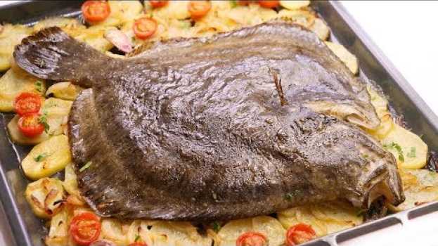 Video Rodaballo al Horno con Patatas | Receta de Pescado muy Fácil y Deliciosa in English