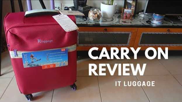 Video It luggage review, carry on suitcase in English