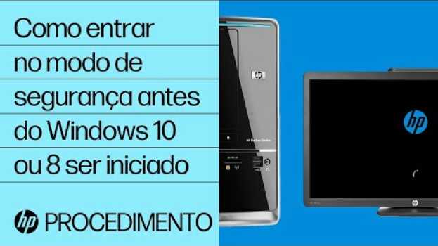 Video Como entrar no modo de segurança antes do Windows 10 ou 8 ser iniciado | HP Support en Español
