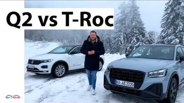 Видео Audi Q2 2020 vs VW T-Roc - welcher ist besser? Mini SUVs im Vergleich und Testbericht am Mummelsee на русском