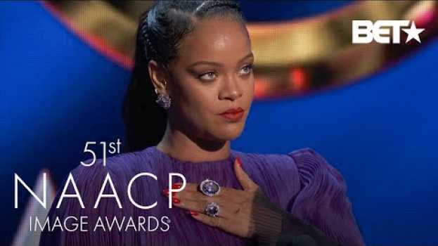 Video Rihanna Says Tell Your Friends Of Other Races To "Pull Up" For Black Issues | NAACP Image Awards na Polish