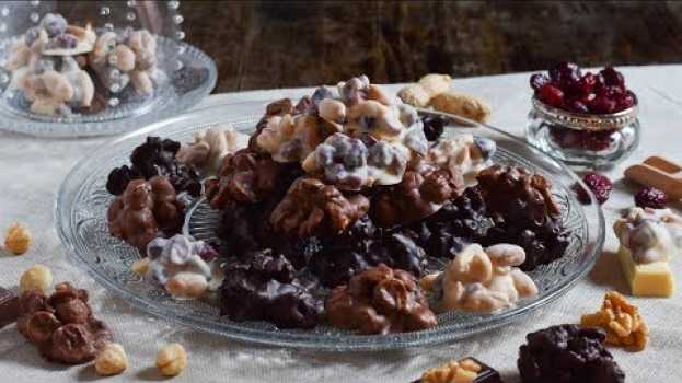 Video Rocas de chocolate y frutos secos | Bombones caseros muy fáciles y rápidos de preparar na Polish