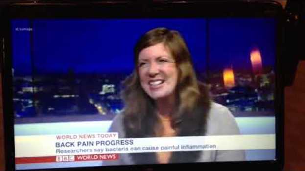 Video Leczenie bólu pleców wywołanego zmianami Modic za pomocą antybiotyków, Hanne Albert w BBC World News in English